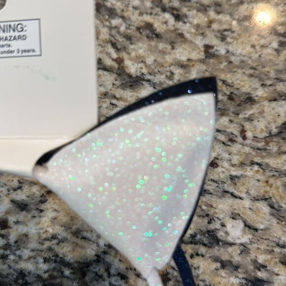 Cat & Jack Blue and White Hair Accessory with Cat Ears - Picture 4 of 4